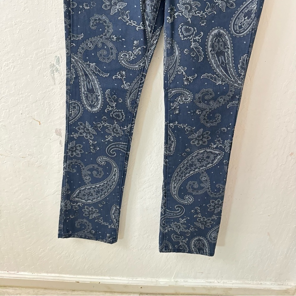 We Wore What The Icon Jean Night Sky Paisley Navy Blue Size 24 - Picture 6 of 12